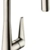 Hansgrohe Talis Select S M5115-H300 Küchenarmatur 73853800, Edelstahl-Optik, Ausziehauslauf, SBox